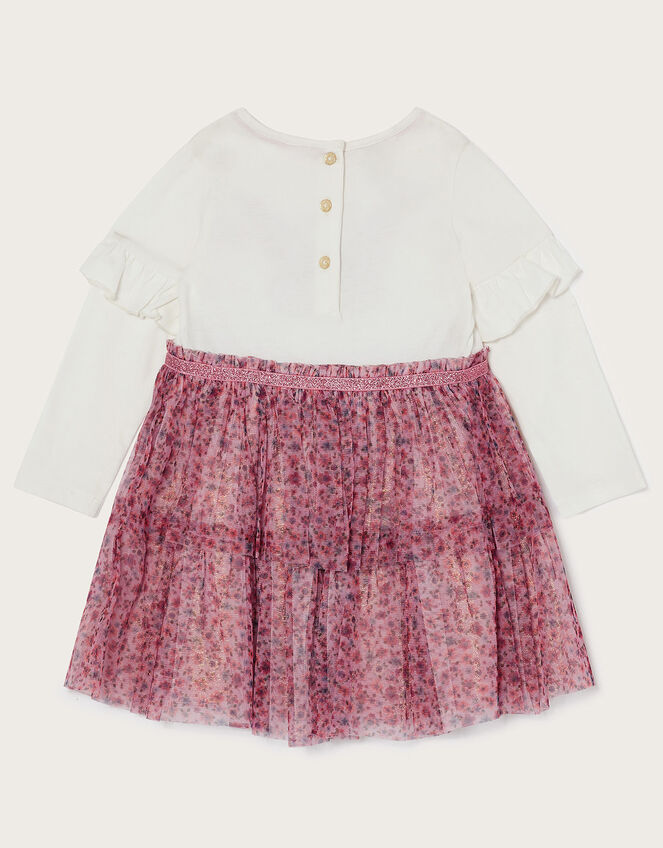 Baby Ditsy Disco Butterfly Skirt Dress, Pink (PINK), large