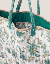 Saoirse Floral Quilted Tote Bag, , large