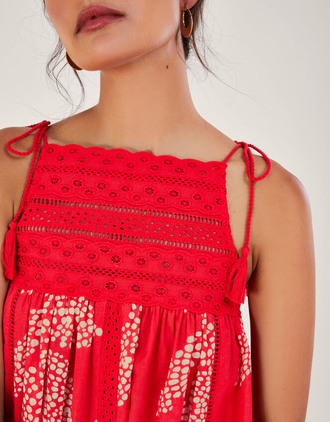 Mahi Halter High Neck Cami Top, Red (RED), large