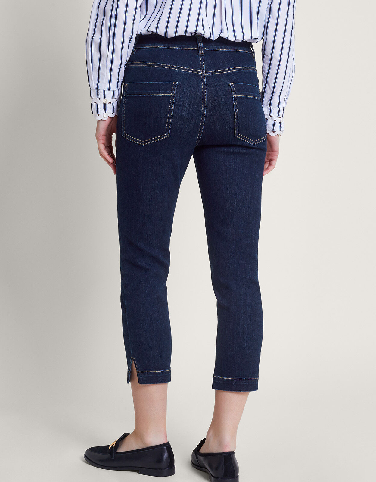 Idabella Crop Jeans Blue