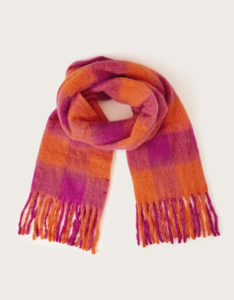 Check Blanket Scarf, , large