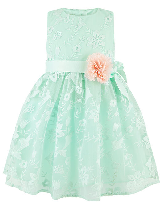 mint green baby girl dress