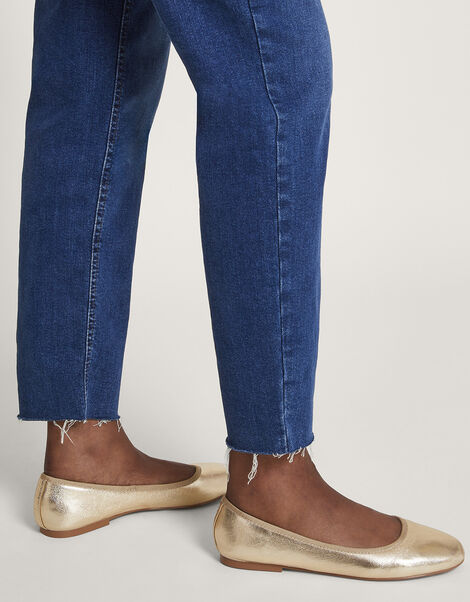 Metallic Ballet Flats, Gold (GOLD), large