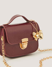 Mini Patent Satchel Bag, , large