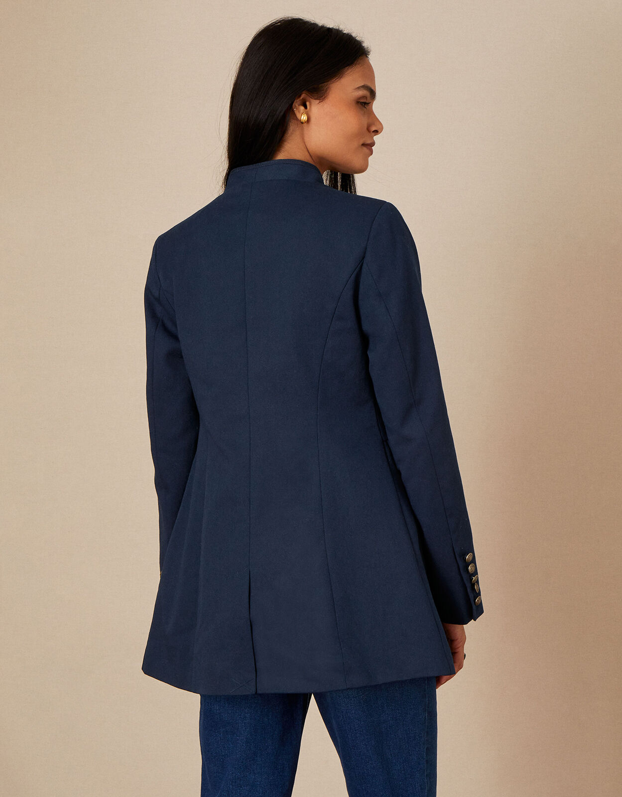Maura Military Blazer Blue Women s Jackets Monsoon Global
