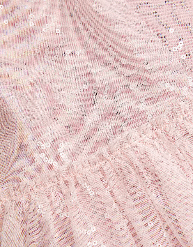 Rosalee Sequin Tulle Swing Dress, Pink (PINK), large