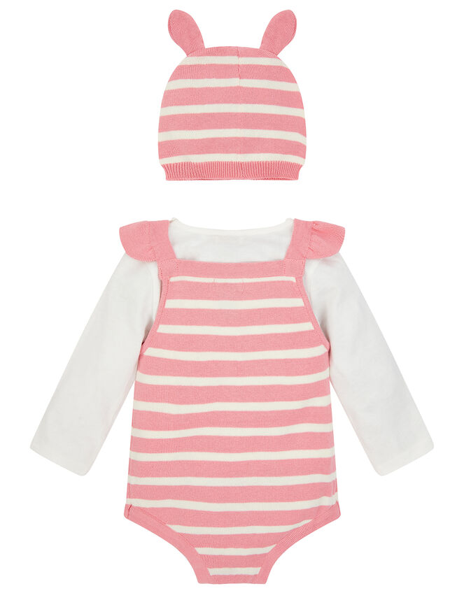 Newborn Baby Swan Knit Romper Set, Pink (PINK), large