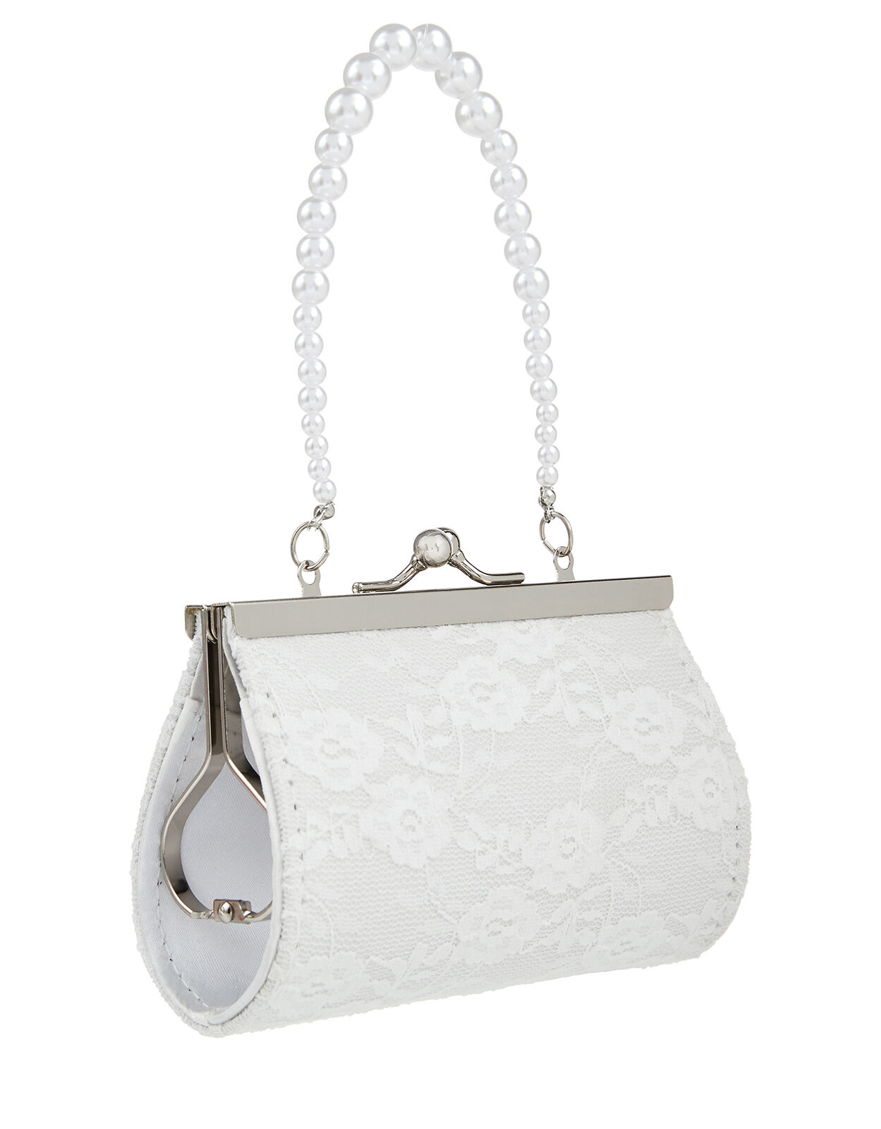 Lace And Pearl Butterfly Mini Bag
