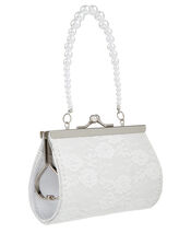 Lace And Pearl Butterfly Mini Bag, , large