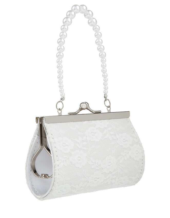Lace And Pearl Butterfly Mini Bag, , large