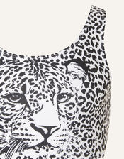 Cheetah Bikini Set, Black (BLACK), large