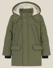 Water-Resistant Puffer Coat, Green (KHAKI), large