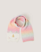 Unicorn Ombr&eacute; Knitted Scarf, , large