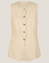 Alba Tailored Waistcoat, Yellow (YELLOW), large
