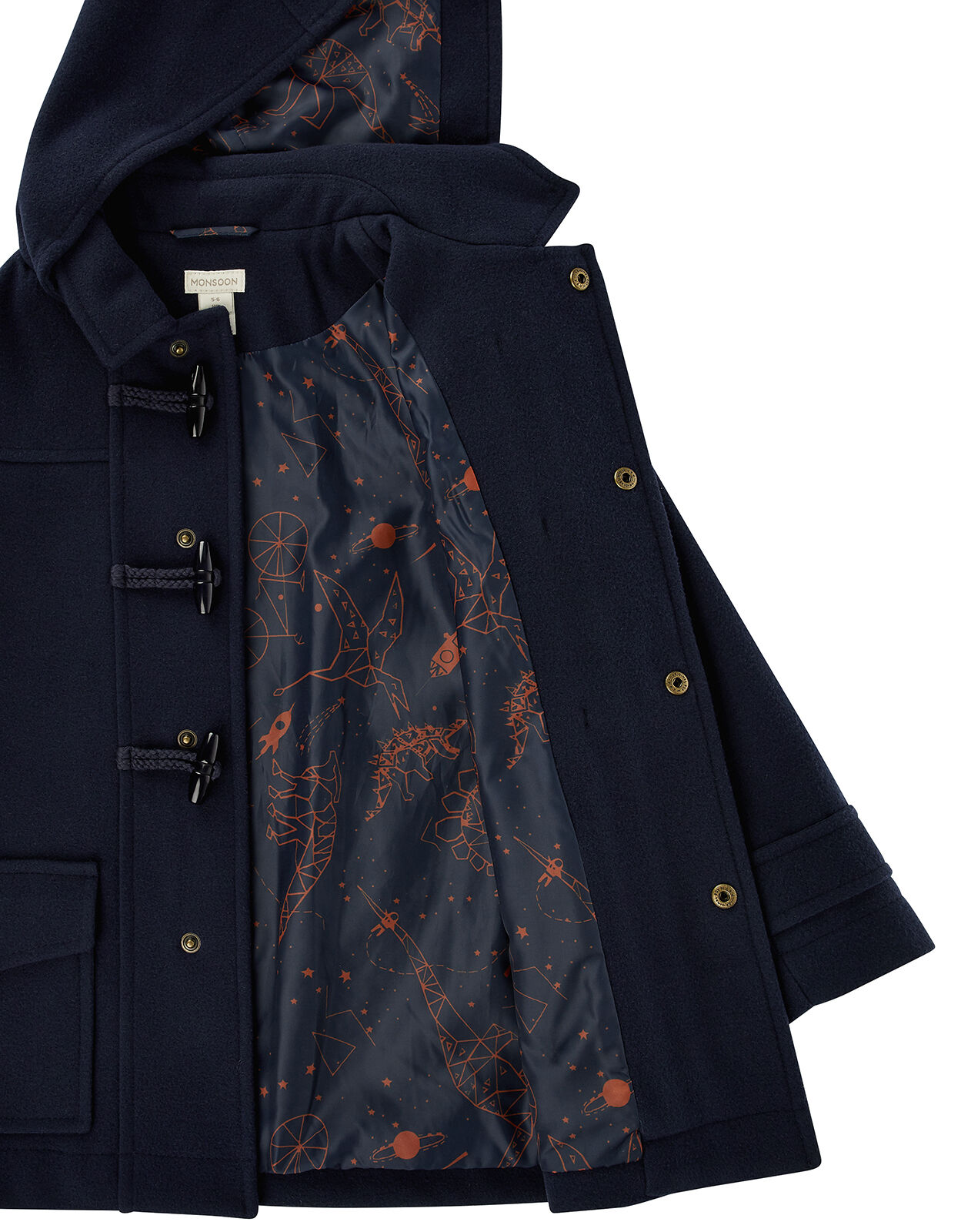 Dylan Duffle Coat Blue