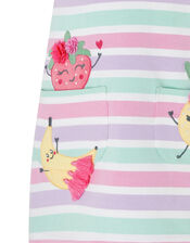 Baby Tutti Stripe Sweat Dress, Pink (PINK), large