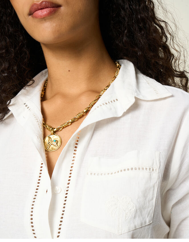 Petite Mendigote Tinia Embroidered Blouse, Natural (ECRU), large