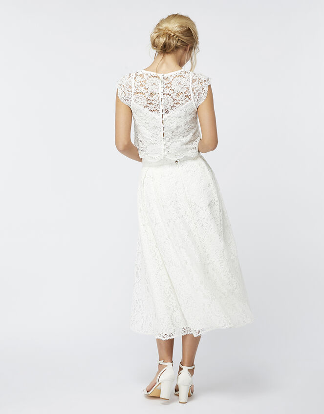 Delilah Lace Skirt, Ivory (IVORY), large