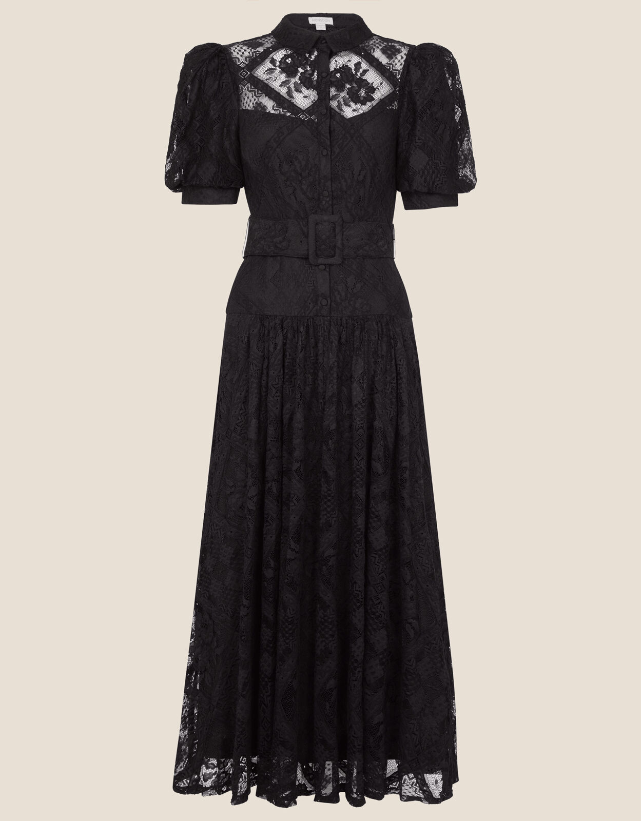 Black lace shirt dress clearance