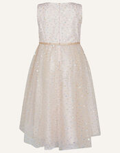Supernova Foil Print Dress, Pink (PALE PINK), large