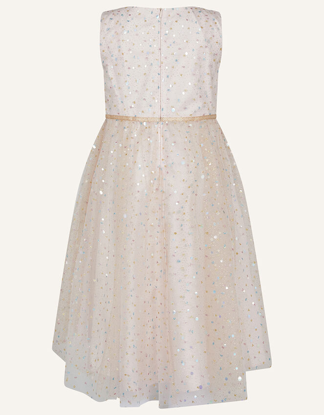 Supernova Foil Print Dress, Pink (PALE PINK), large