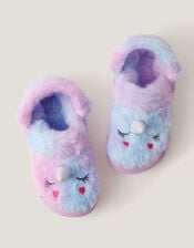 Unicorn Faux Fur Lined Clogs, Multi (MULTI), large