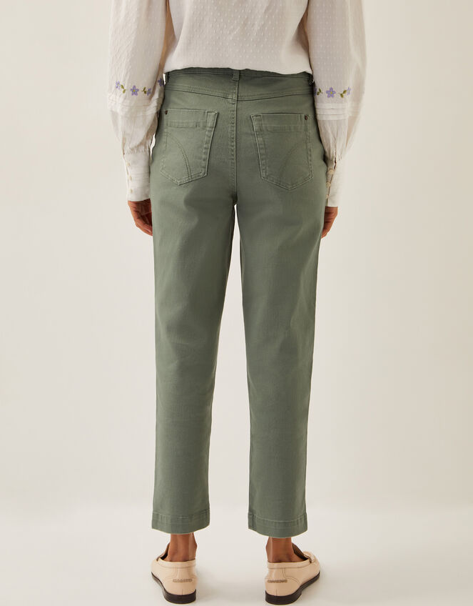 Safaia 7/8 Denim Jeans, Green (KHAKI), large