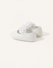 Shimmer Corsage Booties, Ivory (IVORY), large