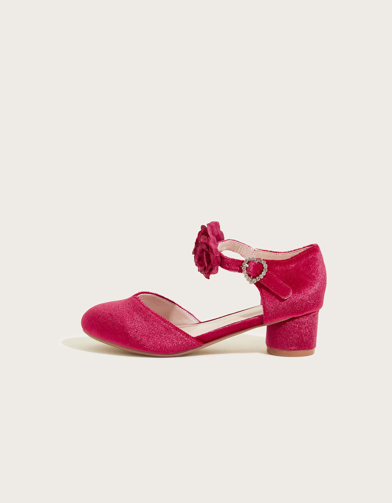 Rose cheap velvet shoes