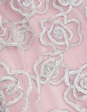 Rose Tinsel Tulle Skirt, Pink (PINK), large