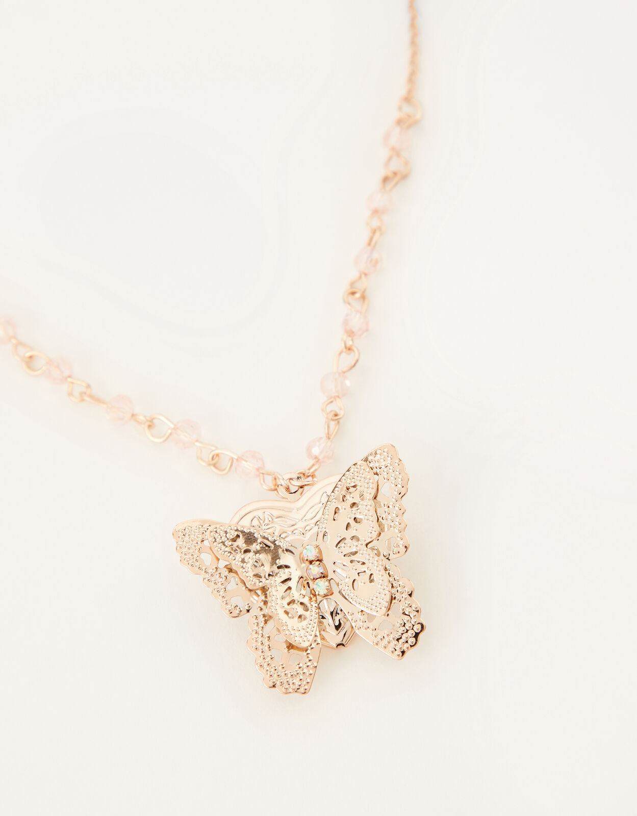 Butterfly cheap locket necklace
