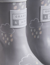 Grass and Air Colour-Revealing Wellies, Grey (GREY), large