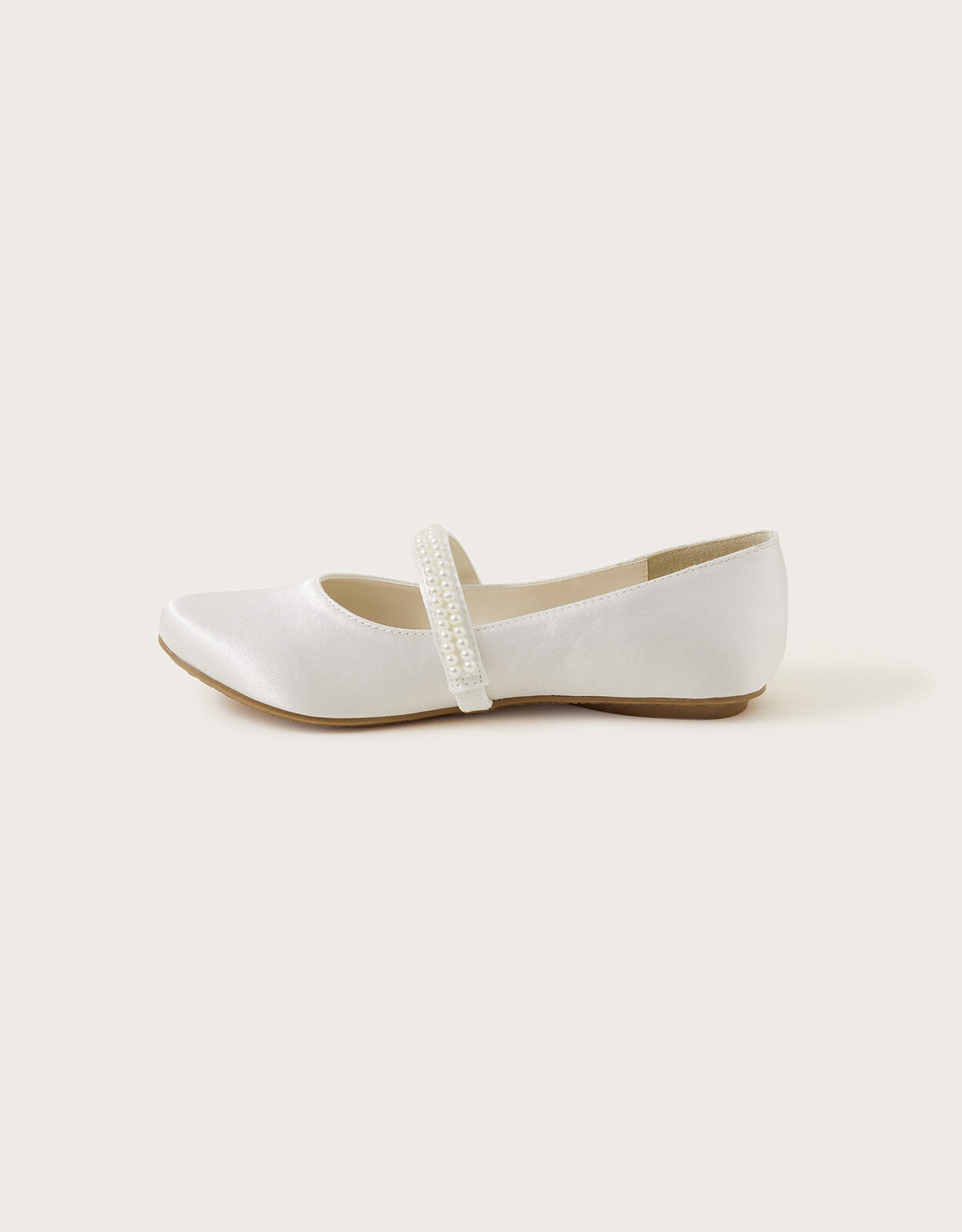 White pearl flats sale