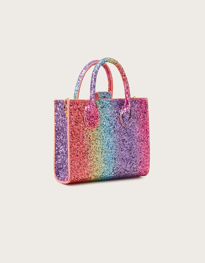 Rainbow Glitter Handheld Bag, , large