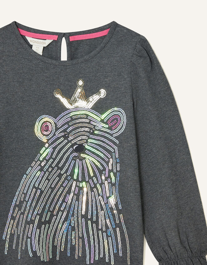 Polar Bear Long Sleeve Top, Grey (CHARCOAL), large