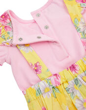 Newborn Baby Floral Romper Set, Yellow (YELLOW), large