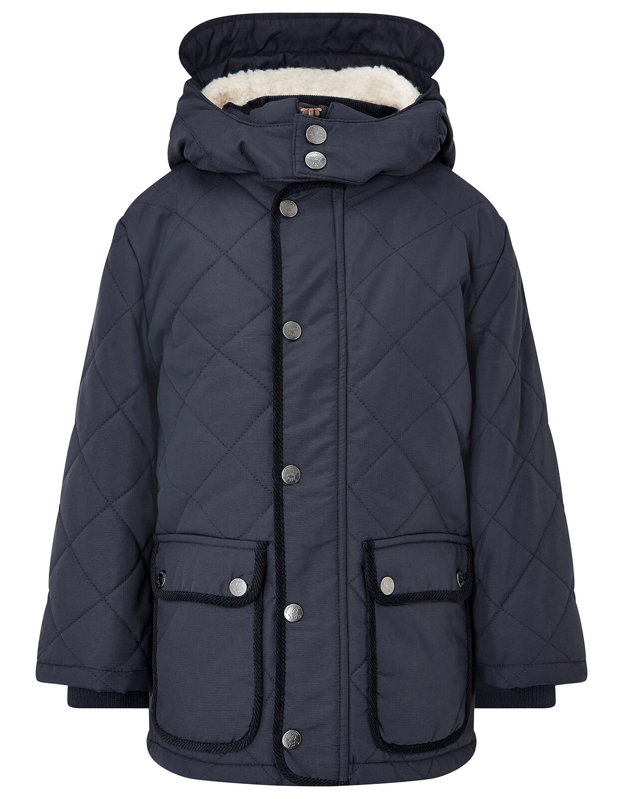 Quilted Coat with Hood Blue Boys Coats Jackets Monsoon ROI