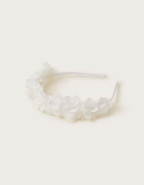 Ruffle Bridesmaid Headband , Ivory (IVORY), large
