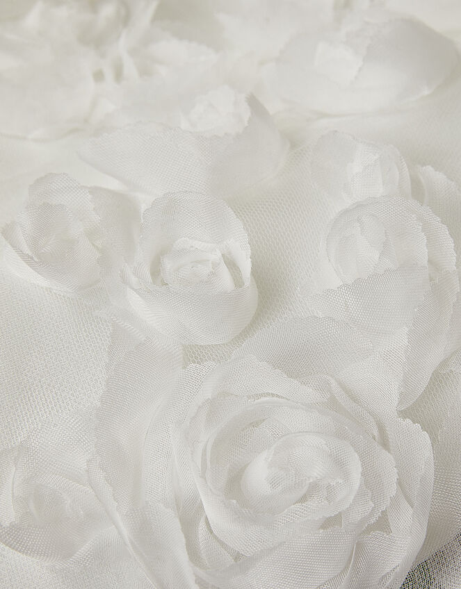 Eloise Appliqu&eacute; Rose Dress, Ivory (IVORY), large