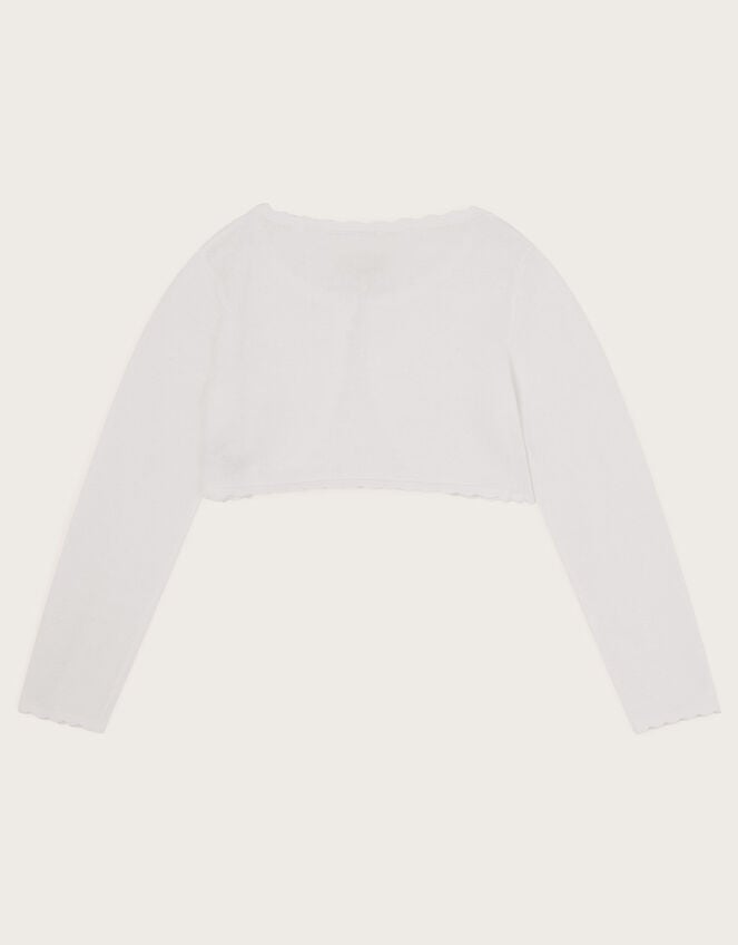 Niamh Glitter Cardigan, White (WHITE), large