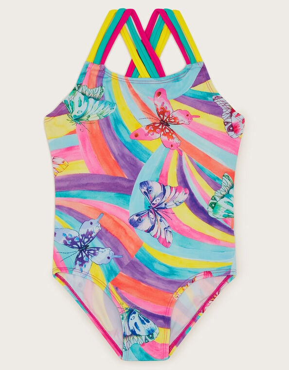 Butterfly Swirl Swimsuit, Multi (MULTI), large