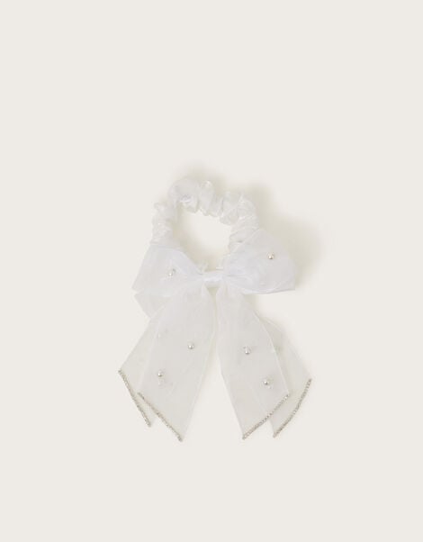 Communion Bow Scrunchie, , large