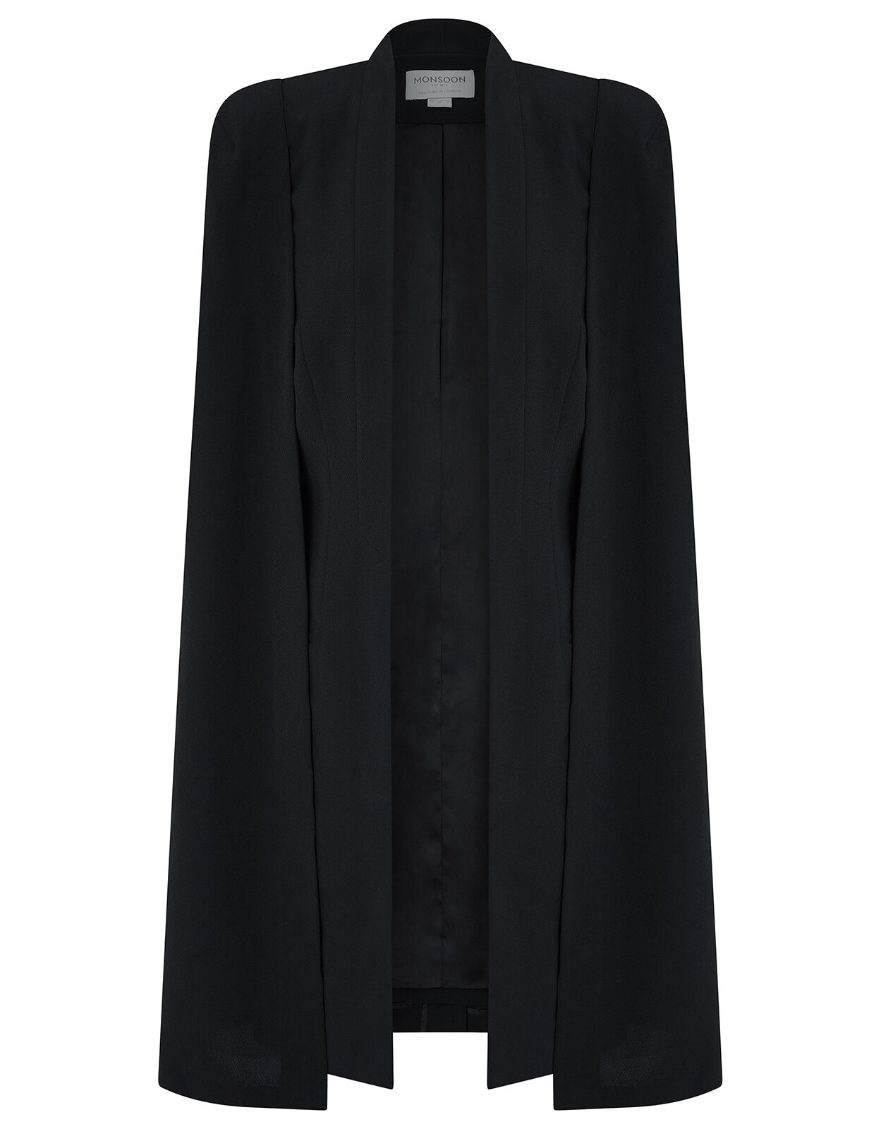 Black cape jacket clearance
