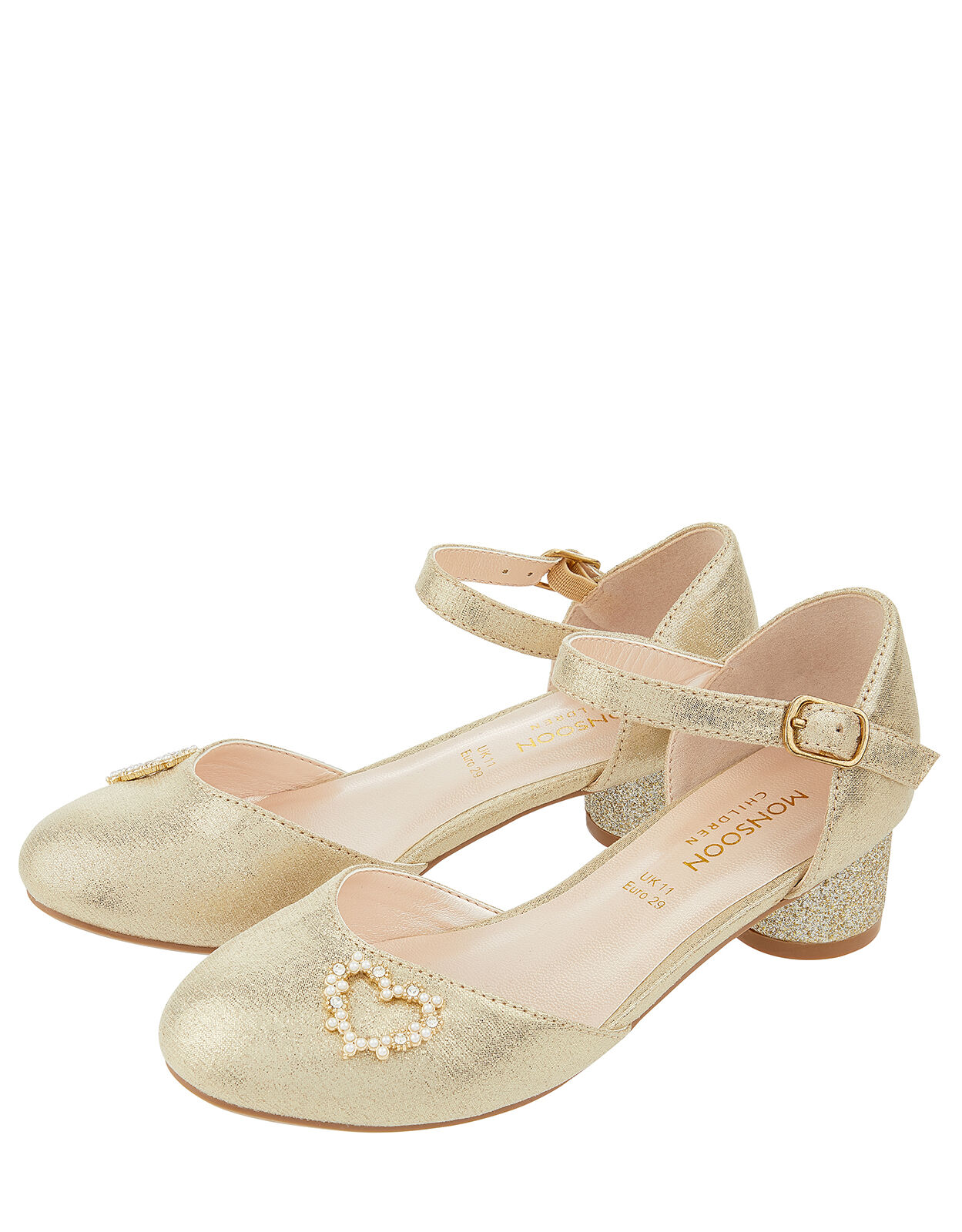 Monsoon gold shoes clearance