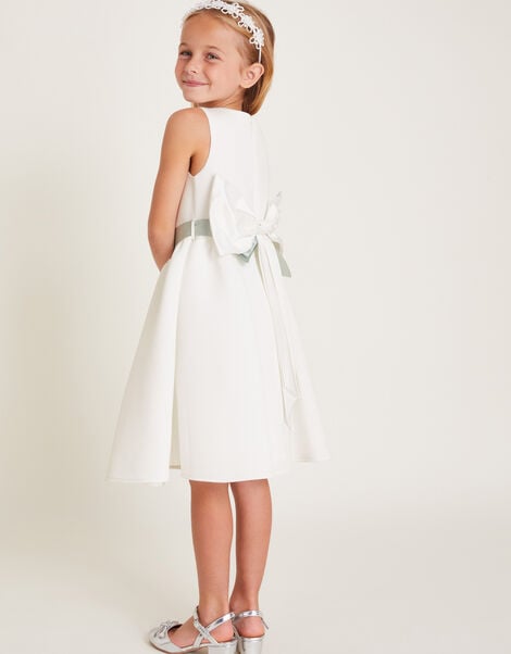 Molly Scuba Bridesmaid Dress, Ivory (IVORY), large