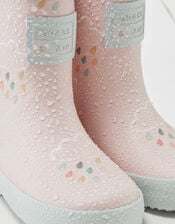 Grass and Air Colour-Revealing Wellies, Pink (PALE PINK), large