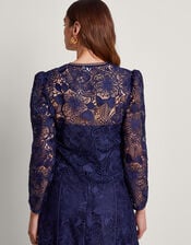 Abelia Lace Jacket, Blue (NAVY), large