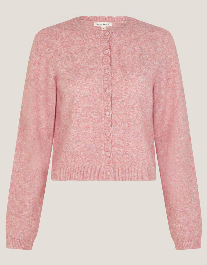 Sera Scallop Cardigan, Pink (PINK), large