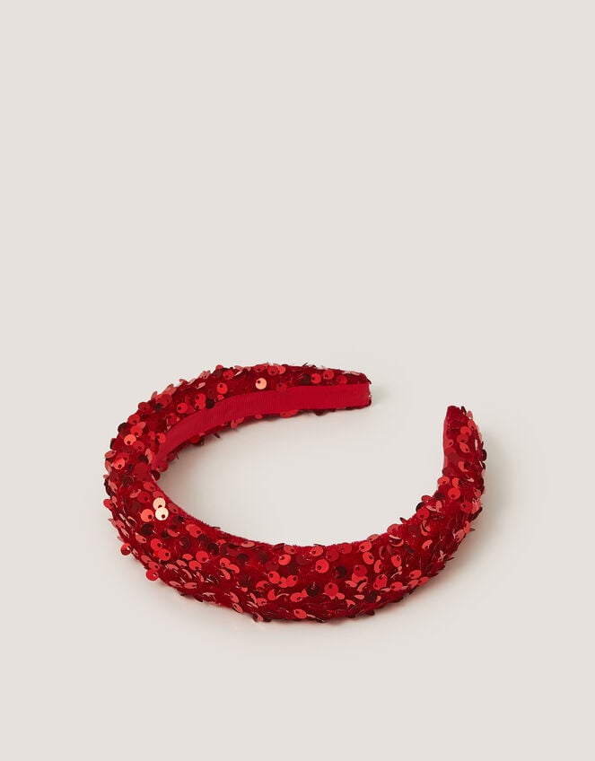 Sequin Padded Headband, , large