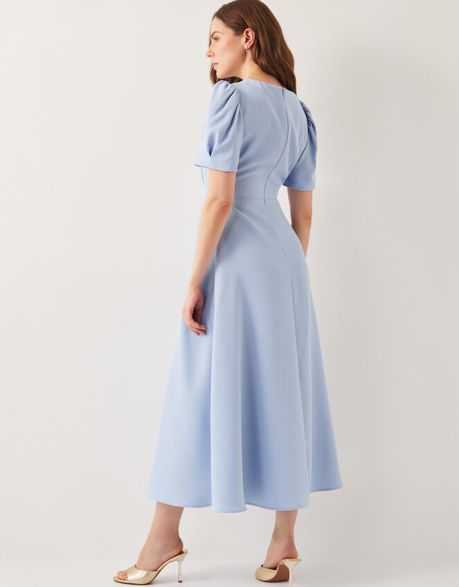 Ruth Scallop Trim Midi Dress, Blue (PALE BLUE), large